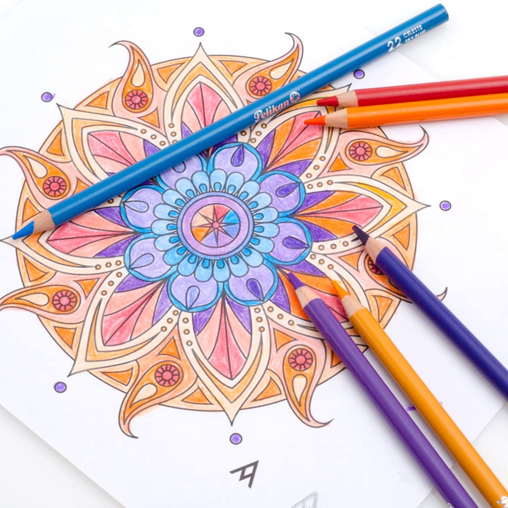 Lápices de Colores Pelikan Surtidos 48 Piezas