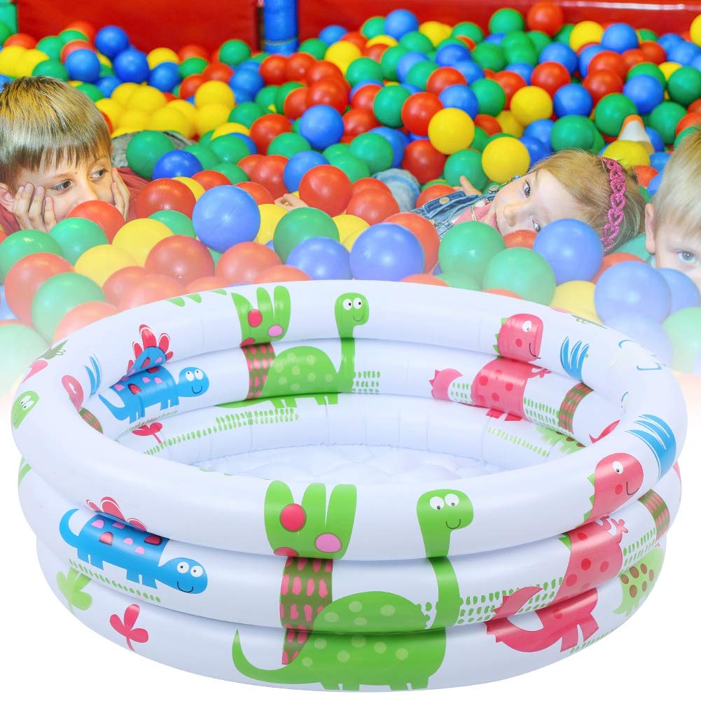 Bañera Inflable para Bebés, Piscina para Bebés, Redondo Impresión Dinosaurio Mini Piscina Piscina Infantil para Niños Piscina de Bomba Pequeña para Bebés para Baño, Sala de Estar