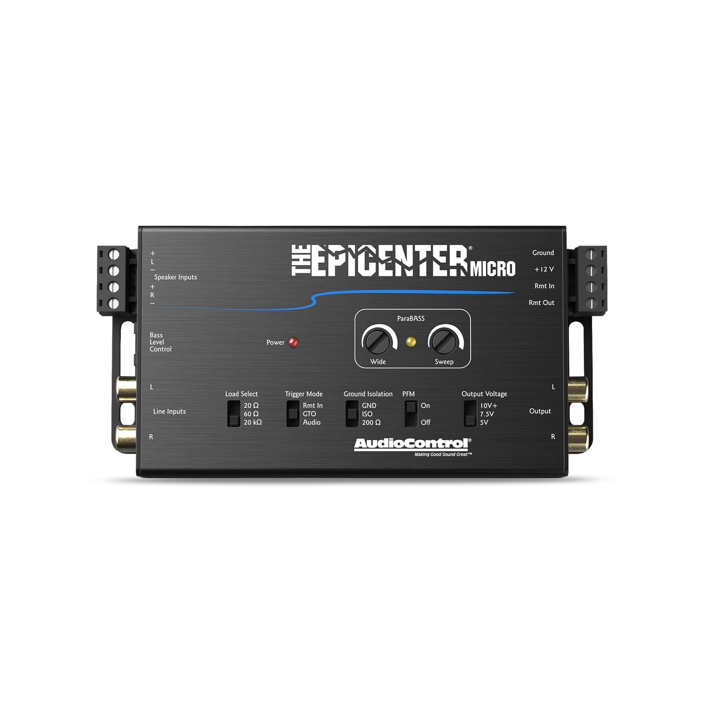 Procesador AudioControl El Epicenter Micro Bass Restoration Negro con Control Remoto ACR-4 Incluido