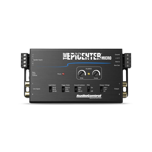 Procesador AudioControl El Epicenter Micro Bass Restoration Negro con Control Remoto ACR-4 Incluido