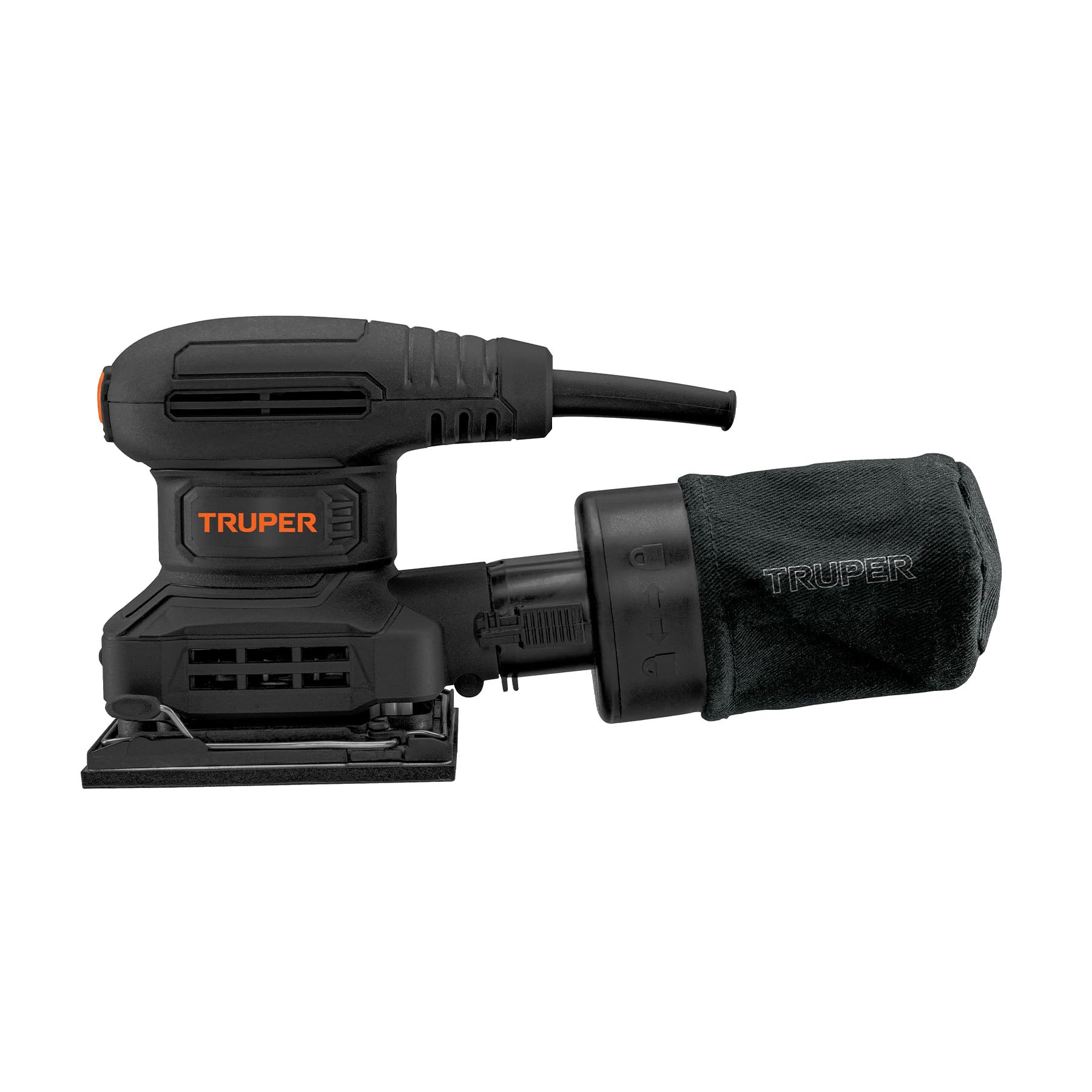 Lijadora Orbital Truper Naranja 300 W Diseño Compacto Grip Antiderrapante