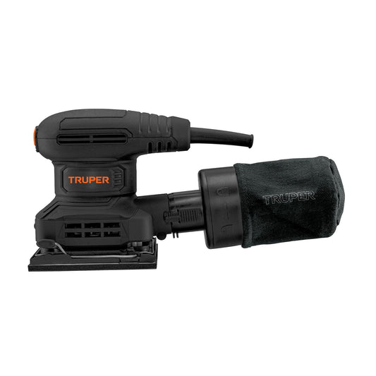 Lijadora Orbital Truper Naranja 300 W Diseño Compacto Grip Antiderrapante
