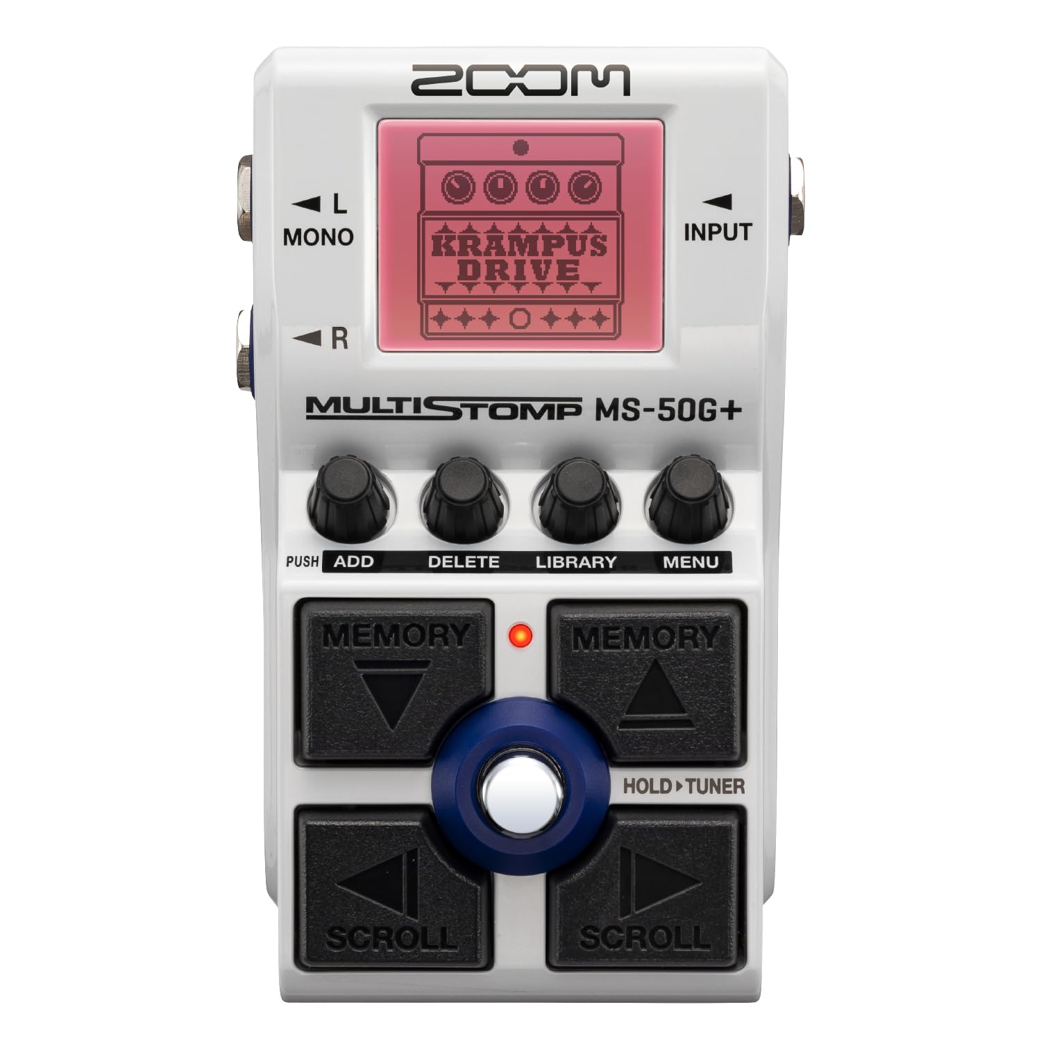 Pedal de Efectos Zoom MS-50G Multistomp Guitarra Estéreo con 100 Efectos y Sintonizador