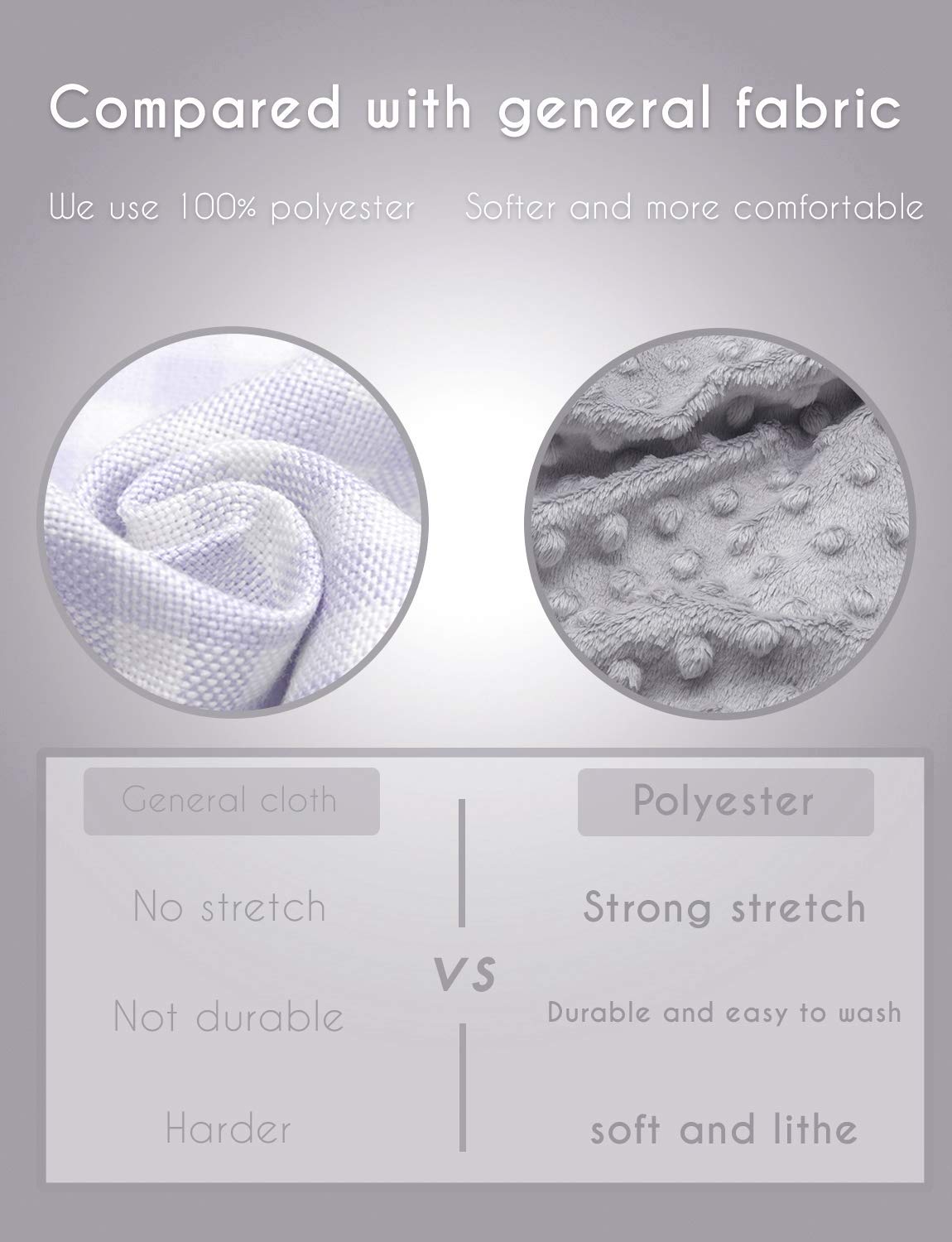 Cambiador de pañales para bebé, ultra suave, funda para cambiador de pañales, 100% algodón, sábanas para cambiar de mesa para bebés y niños, Cambio de cubierta de la almohadilla, Gris