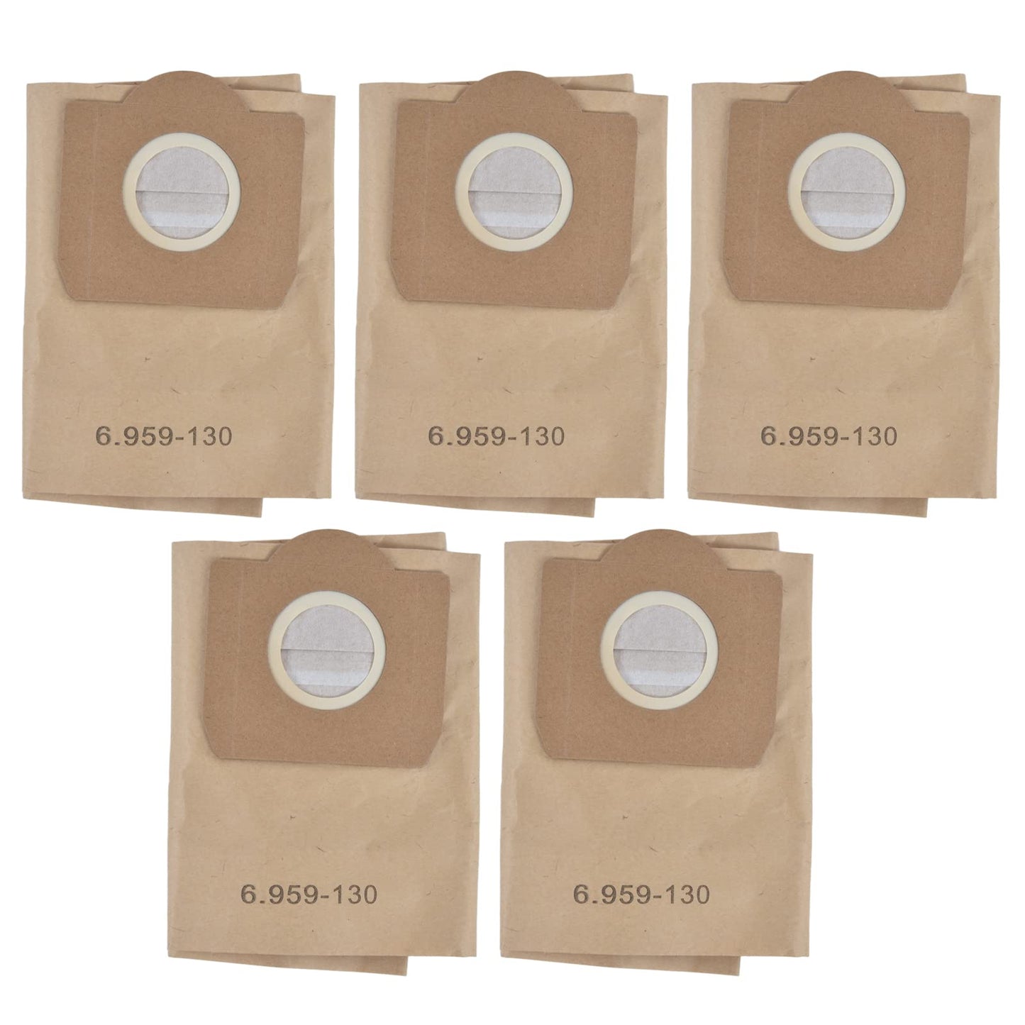 Haofy 5 Uds Bolsa de Polvo para Aspiradora Accesorio para Aspiradora Apto para 6.959‑130.0 Fácil Instalación