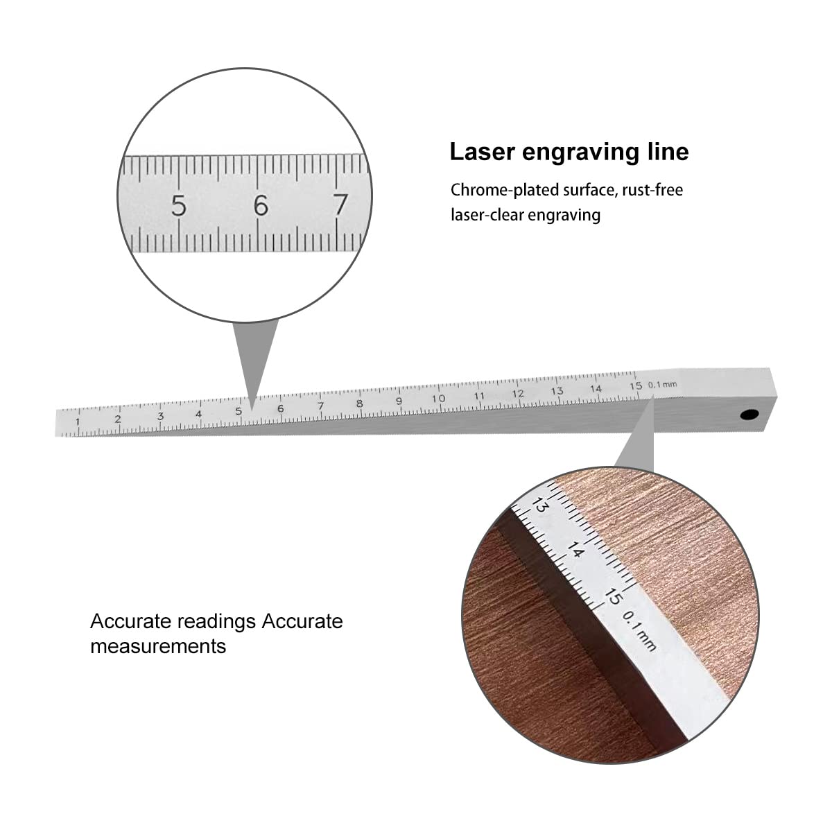 Calibrador de grosor cónico para soldar y calibrar la cuña, medidor de huecos, herramienta de medición de agujeros (1-15 mm)