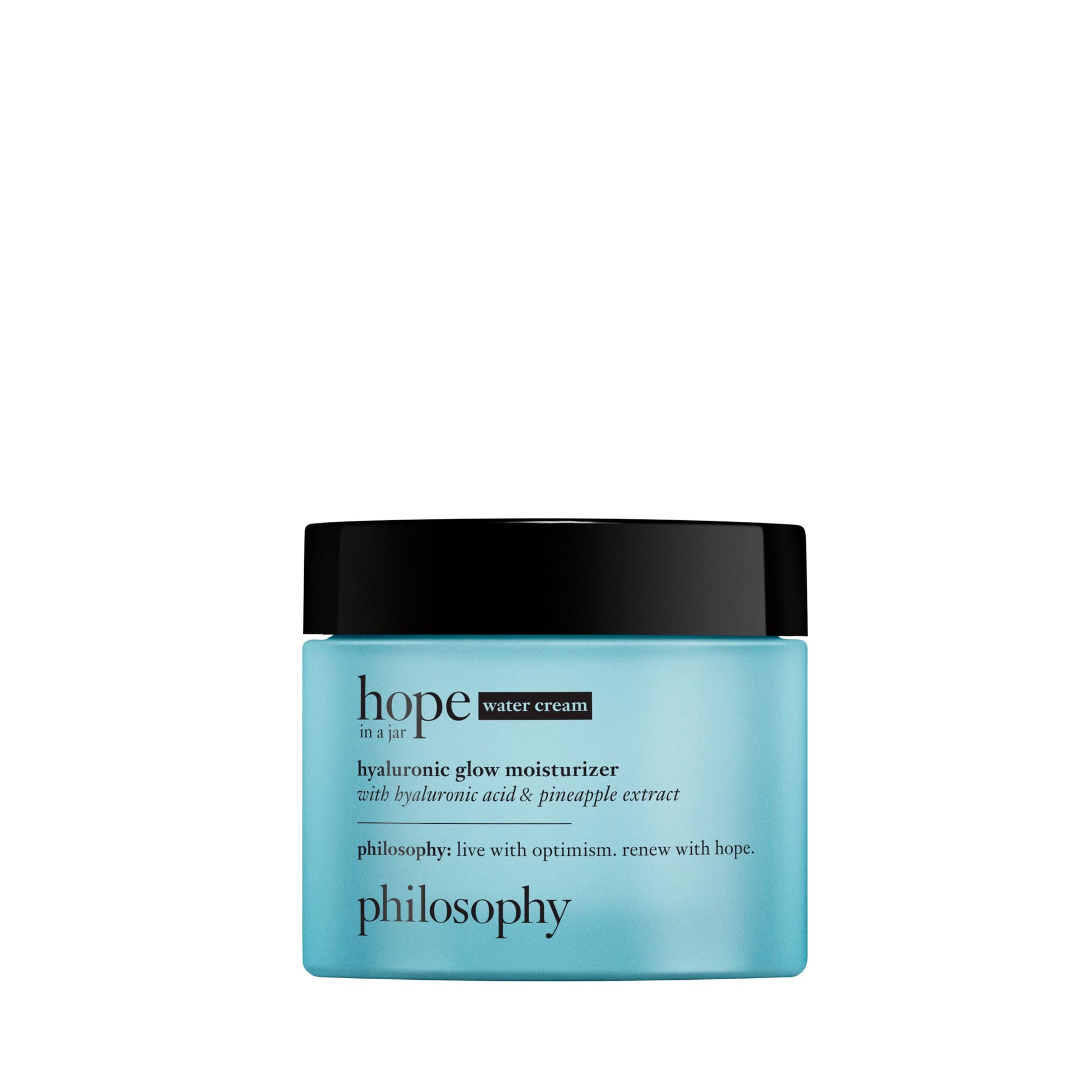 philosophy hope in a jar hyaluronic glow water cream, 2 oz.