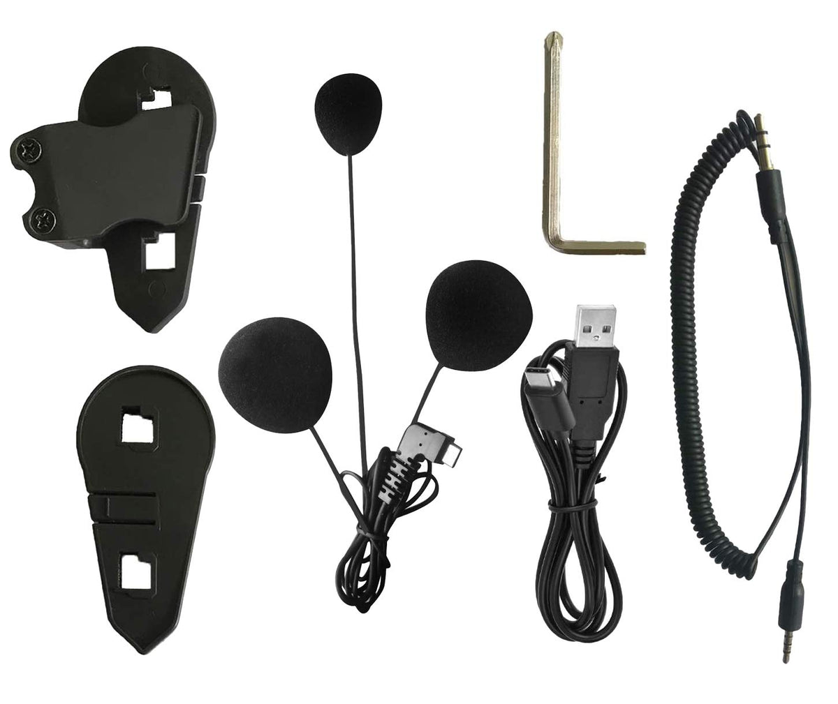Micrófono Interfaz Tipo C BT-S3 Suave para Auriculares Bluetooth en Cascos de Cara Completa de Motocicleta