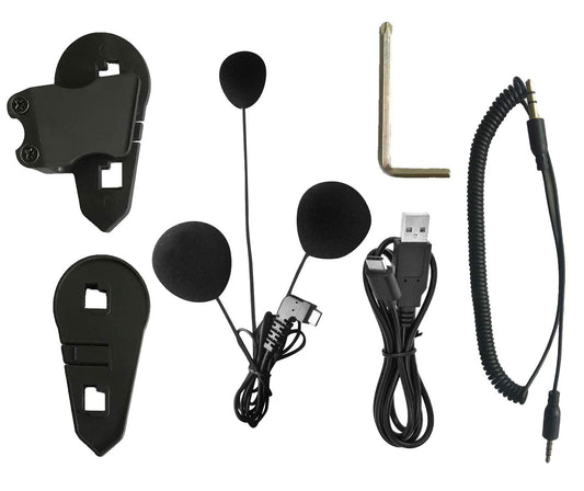 Micrófono Interfaz Tipo C BT-S3 Suave para Auriculares Bluetooth en Cascos de Cara Completa de Motocicleta