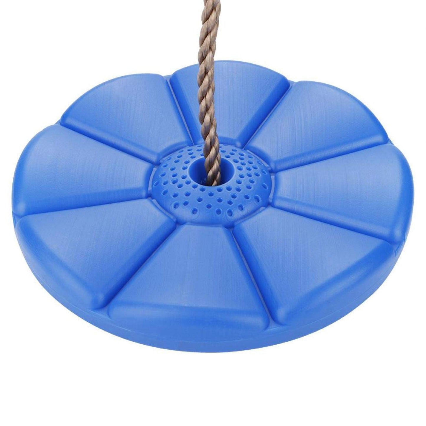 Columpio de Disco Okuyonic Azul de Cuerda Redonda para Actividad al Aire Libre