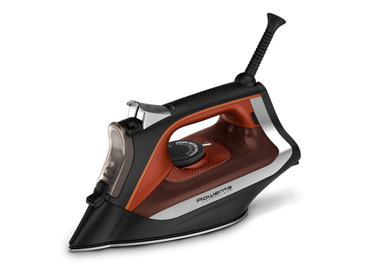Plancha de Vapor Rowenta TFAL negra con Suela de Acero Inoxidable 1700W
