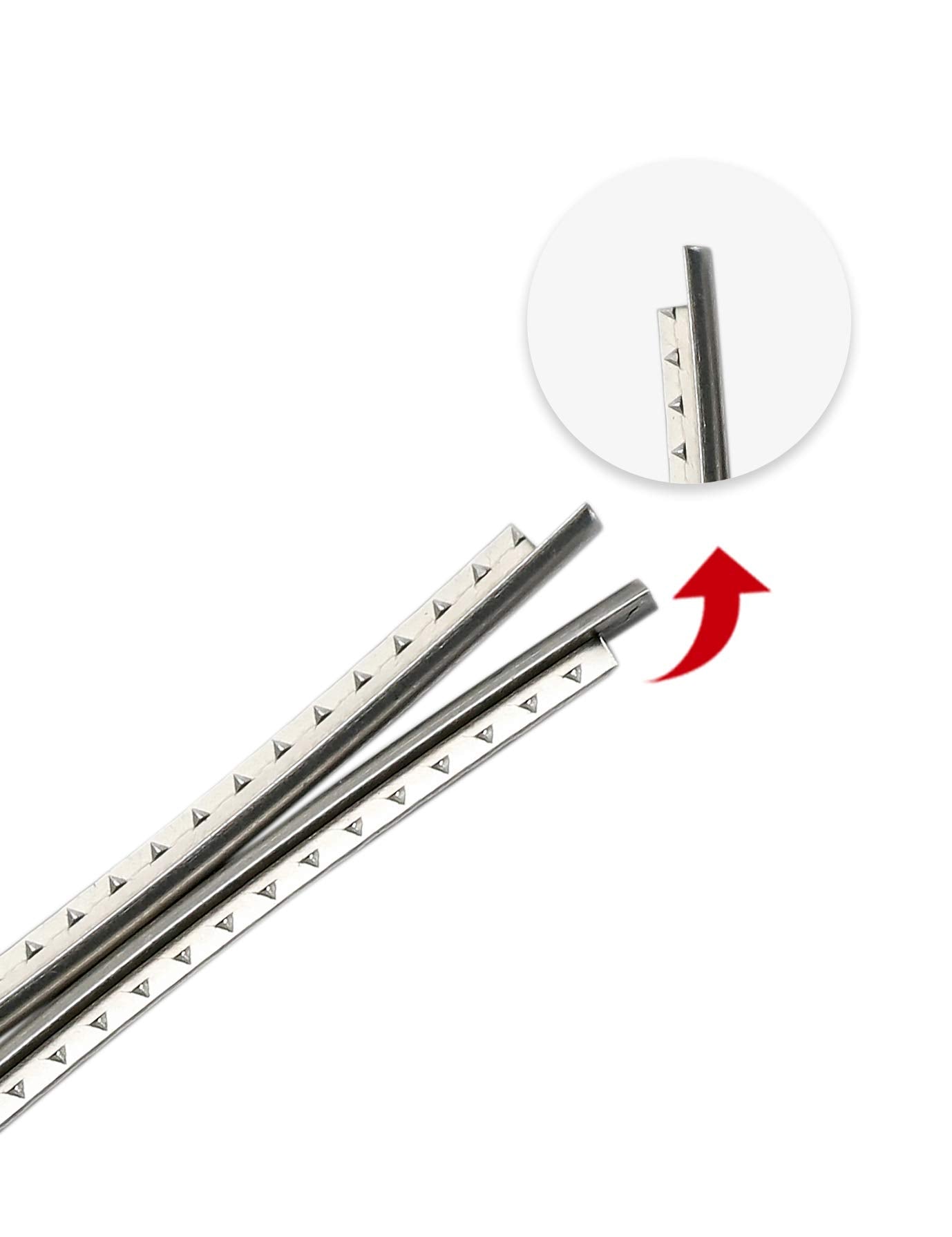 Holmer - Cables de traste para guitarra de 2,9 mm, 24 trastes de acero inoxidable compatible con Fender Gibson guitarra eléctrica o acústica Bajo, reemplazo del diapasón (2.9mm-24 trastes)