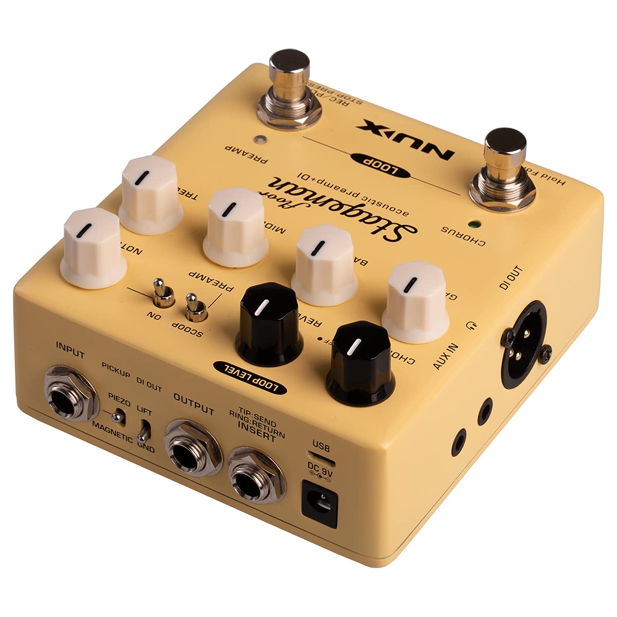NUX VANUXNAP5 Pedal, Nap-5 Stageman Floor Preamp/Di