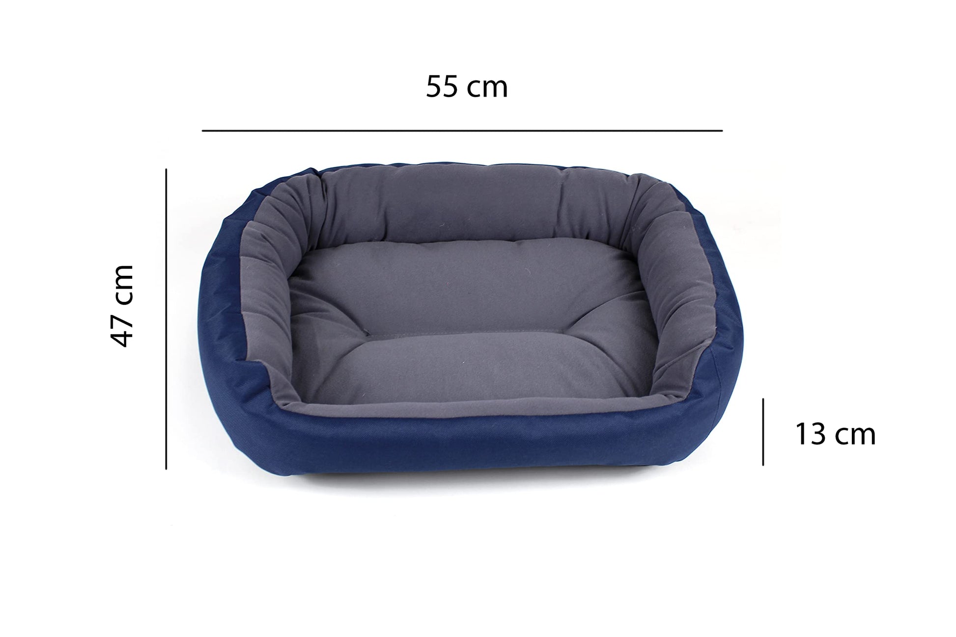 Cama para Perro PETS APPAREL HILLS Marino Gris Resistente y Confortable con Relleno Suave