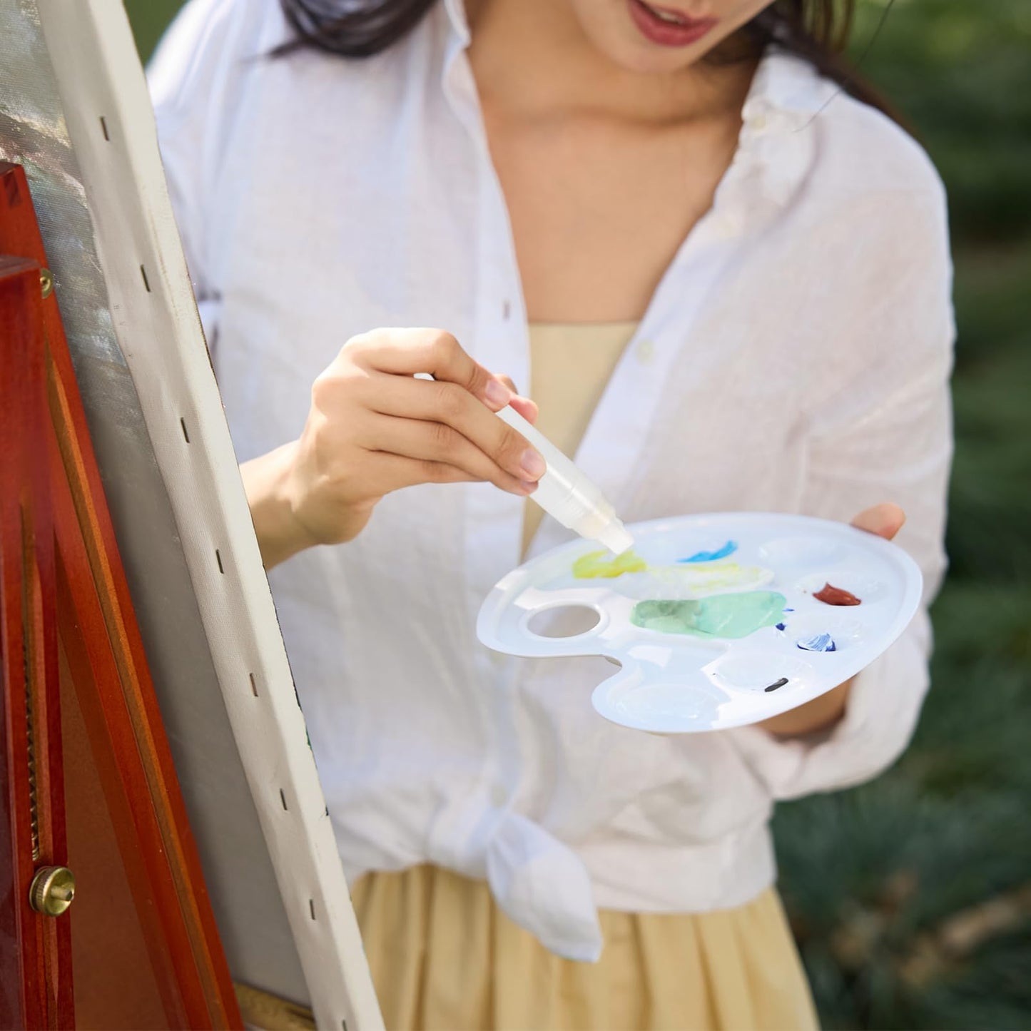 DIYEAH Rotulador De Pintura Acrílica Recargable Marcador De Graffiti De Cabeza Plana De Acrílico Vacío Bolígrafo De Pintura Rellenable Para Pintura De Roca Madera Cerámica Dibujo
