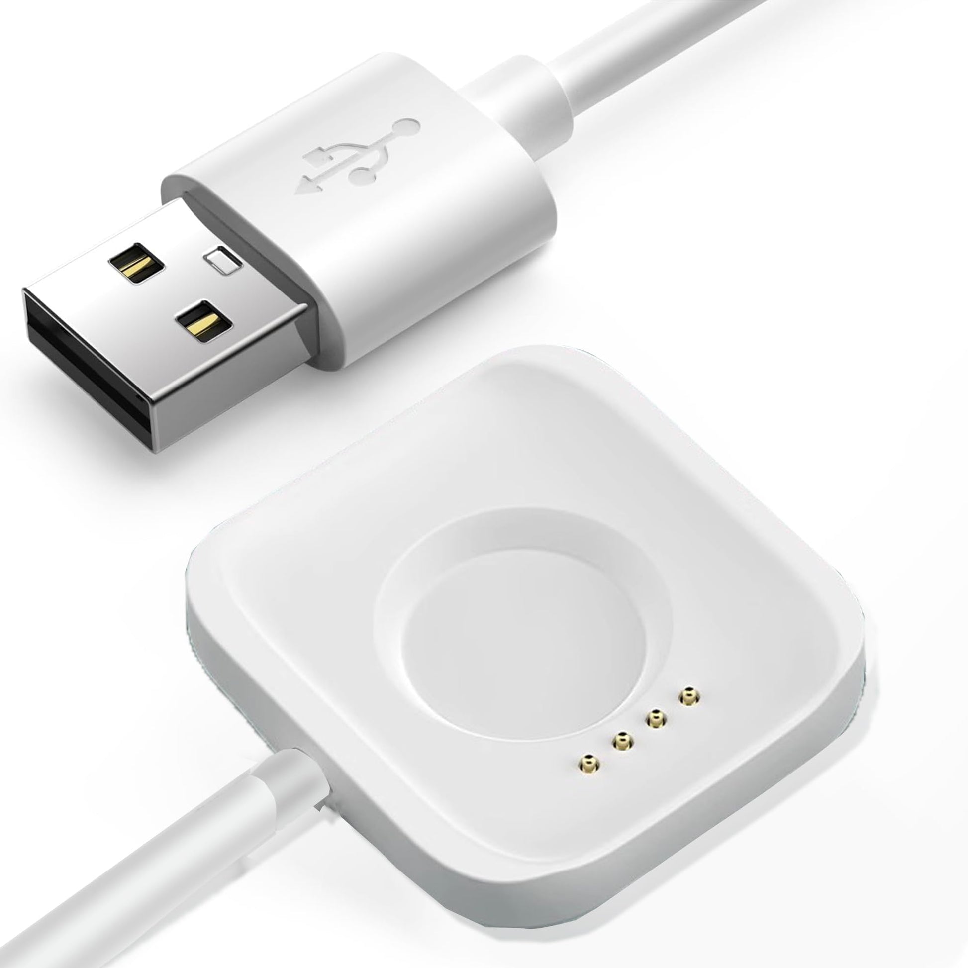 Compatible con OnePlus Watch 2 Charger, Lamshaw Cable de carga USB compatible con OnePlus Watch 2 Smartwatch (blanco)