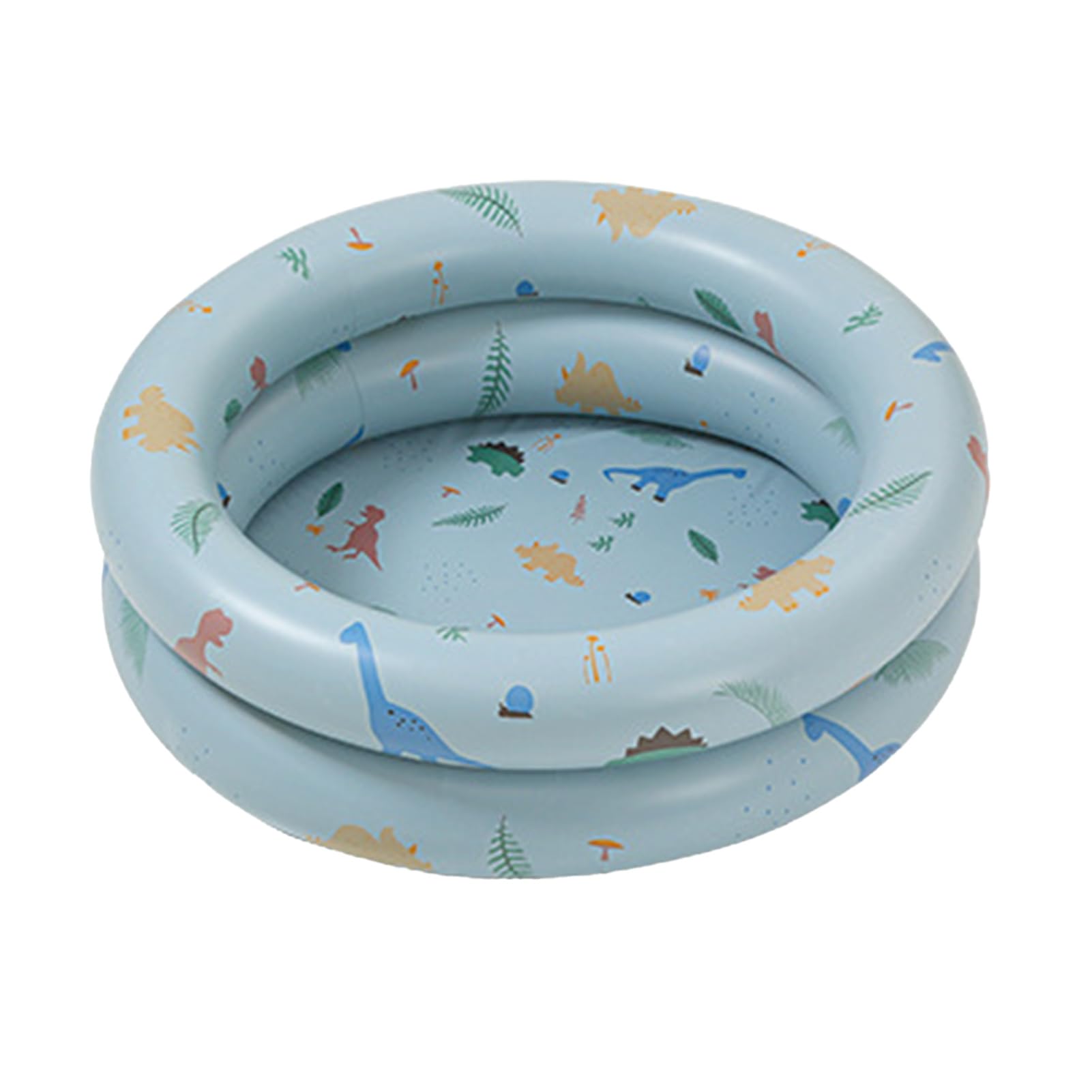 Piscina Inflable Espesada Estilo Retro Dinosaurio Azul para Bebés