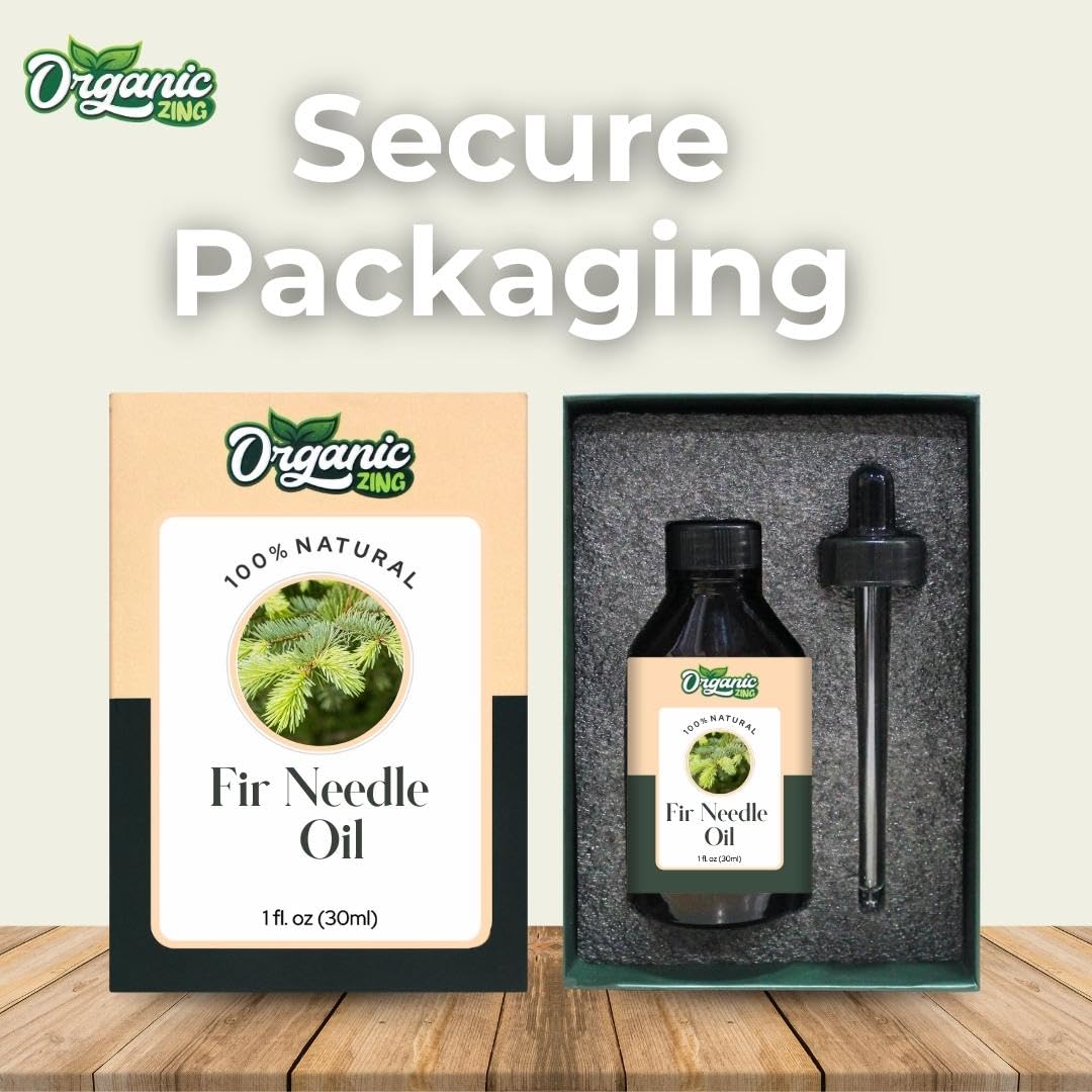 Organic Zing Fir Needle Essential Oil Pure & Natural for Skin care, Hair care, Body Care - 30ml