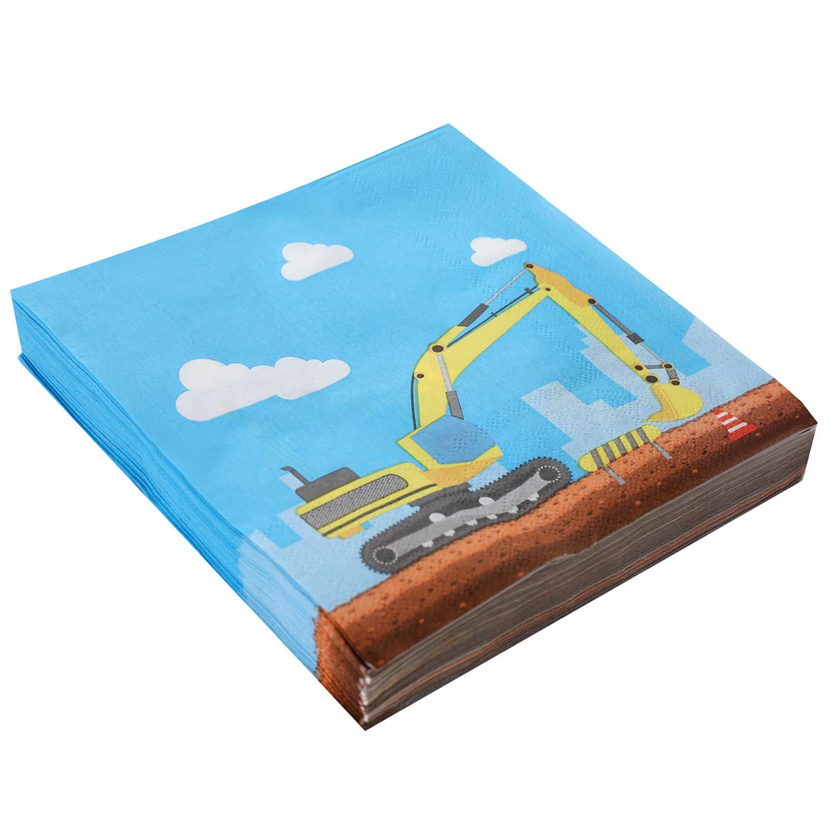 Juego de Suministros de Fiesta de Cumpleaños Camiones Excavadadores para Niños 97 Piezas