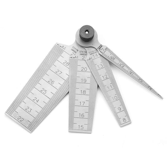 Calibre Cónico, 1 Juego de Calibradores de Espesores de Soldadura de Acero Inoxidable, Calibradores de Espesores Cónicos, Reglas, Herramienta de Inspección de Orificios, Herramienta de Medición,