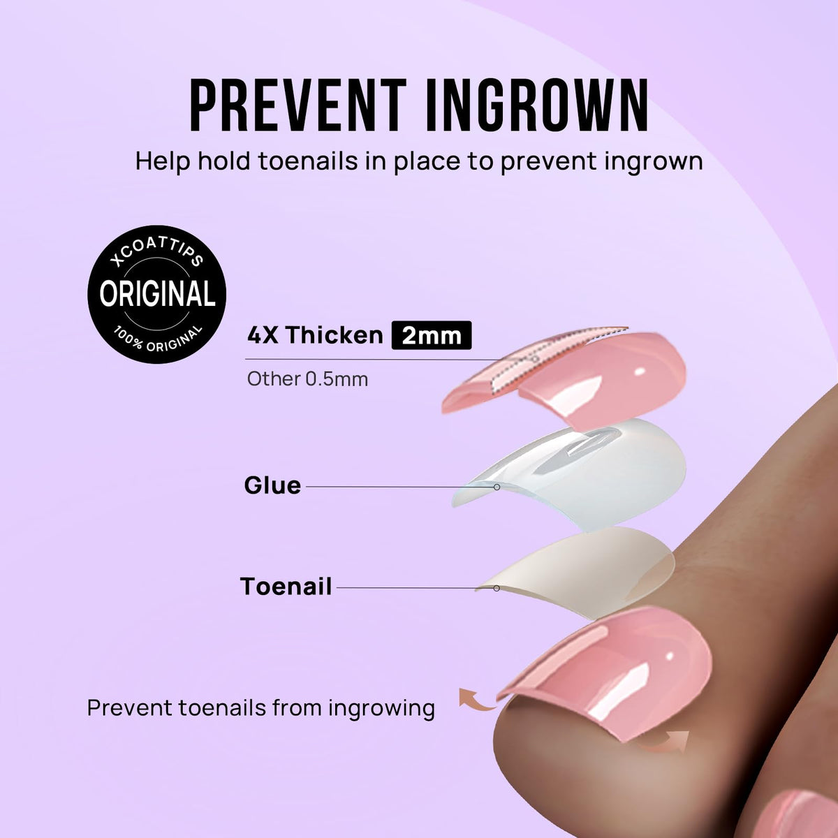Kexle Uñas Postizas De Cromo Para Los Pies, Uñas Postizas Cortas De Color Rosa Cuadradas Para Mujeres, Uñas Postizas Esmaltadas Que Se Ajustan Perfectamente Con Pegam Estilo-141 0 Onzas Líquidas (Paq