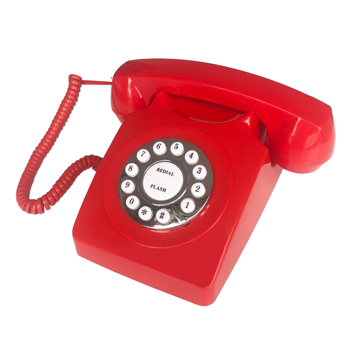 Teléfonos de línea fija para el hogar, TelPal - Teléfono con cable para el hogar, teléfono de escritorio retro, teléfono clásico vintage de estilo antiguo para el hogar, la oficina y el hotel