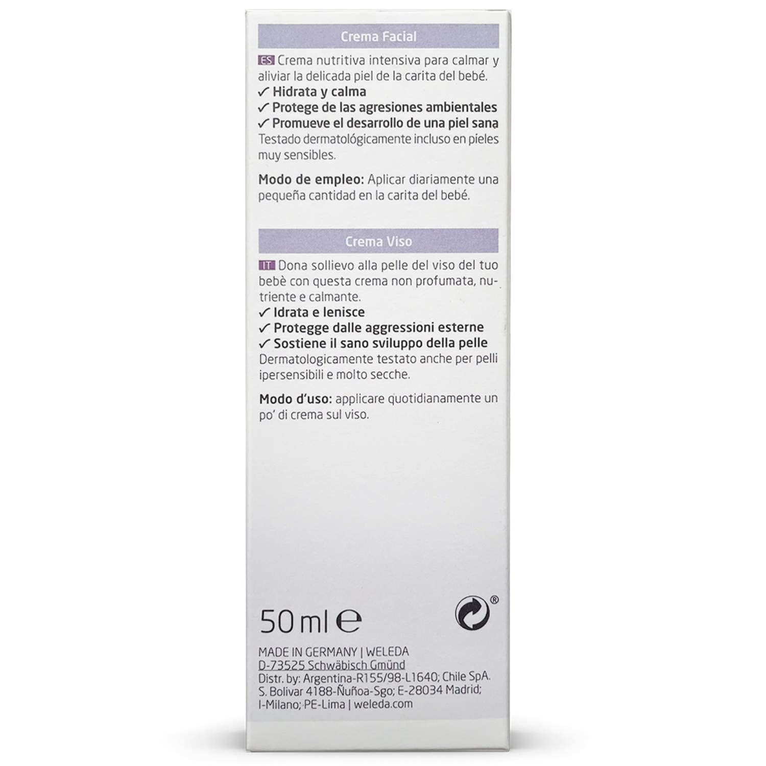 Weleda Derma Malva Bi Crema Facial para bebes