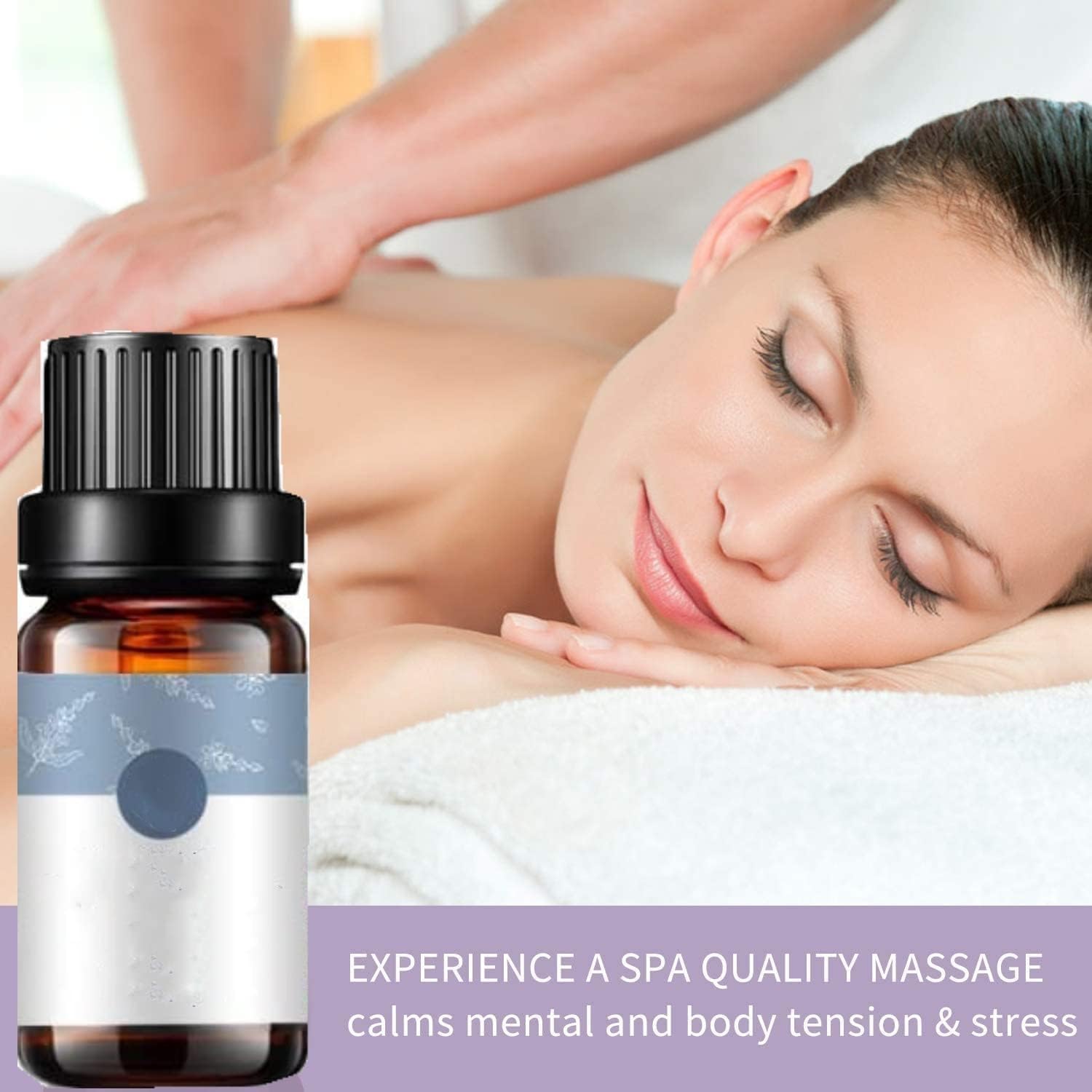 Set de 6 Aceites Esenciales Puros para Masaje Corporal: Cuidado de la Piel y Relajación Profunda - Productos Naturales para Terapia Corporal en Tienda Online de Belleza y Bienestar