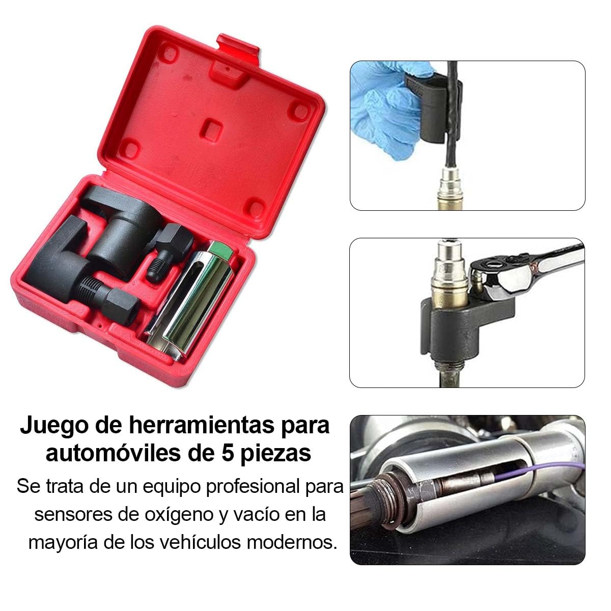 Herramienta de Extracción del Sensor de Oxígeno, Kits de Sensor de Oxígeno para Automóviles Genéricos