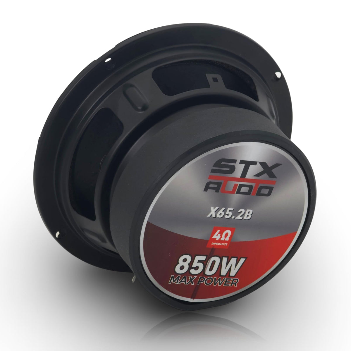 Altavoz de Audio STX X65.2R Rojo con Rejillas Protectoras para Coche