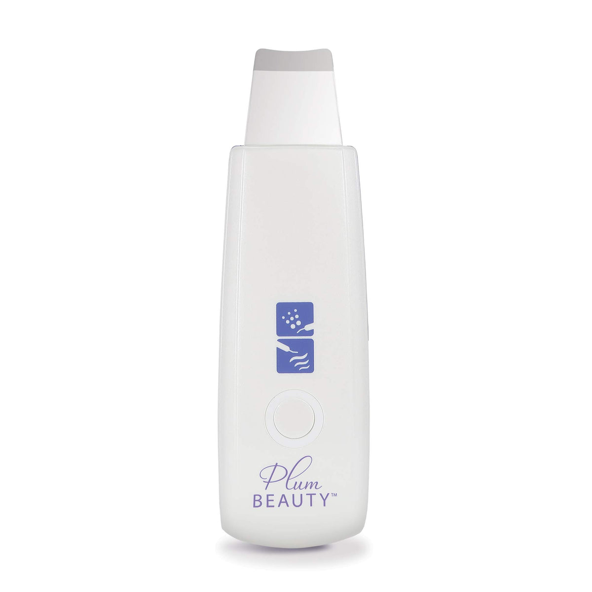 Plum Beauty Espátula facial ultrasónica, exfoliante facial, limpiador de poros, herramienta de cuidado de la piel, recargable con cable USB
