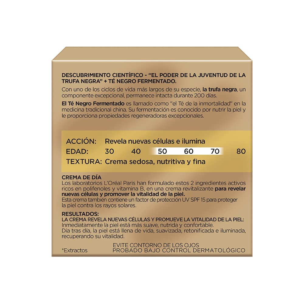 L'Oreal Paris Crema Antiarrugas, Age Perfect, 50 ml + Serum Facial Anti Arrugas Acido Hialuronico Revitalift