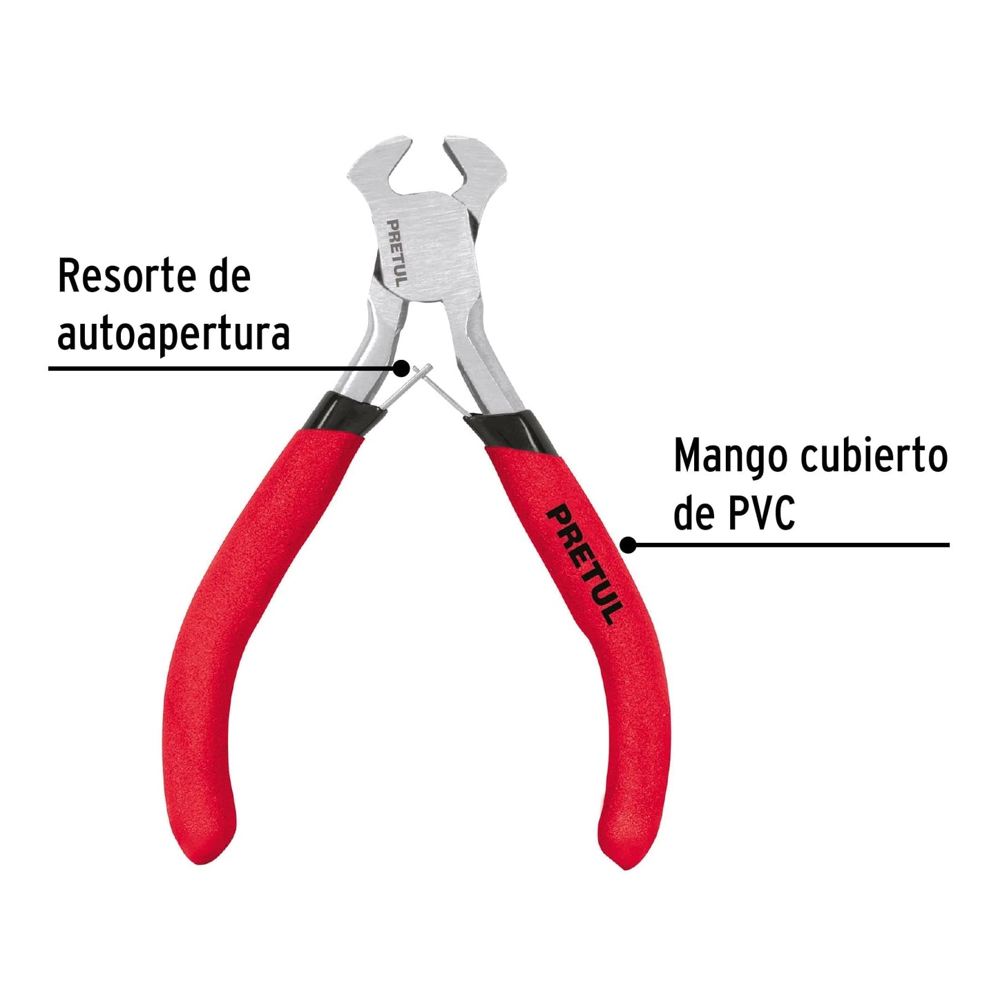 Pretul PMP-TN4, Pinza miniatura, tipo tenaza 4", mango comfort grip