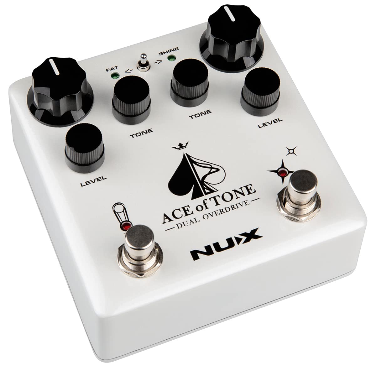 Pedal Overdrive Dual NUX ACE of Tone Tubeman MKII y Morning Star