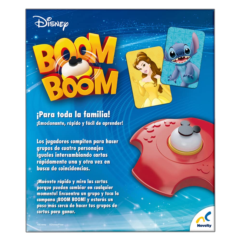 Juego de Mesa Novelty Corp Disney Boom Boom Diversión para Niños Mejora Reflejos Calidad