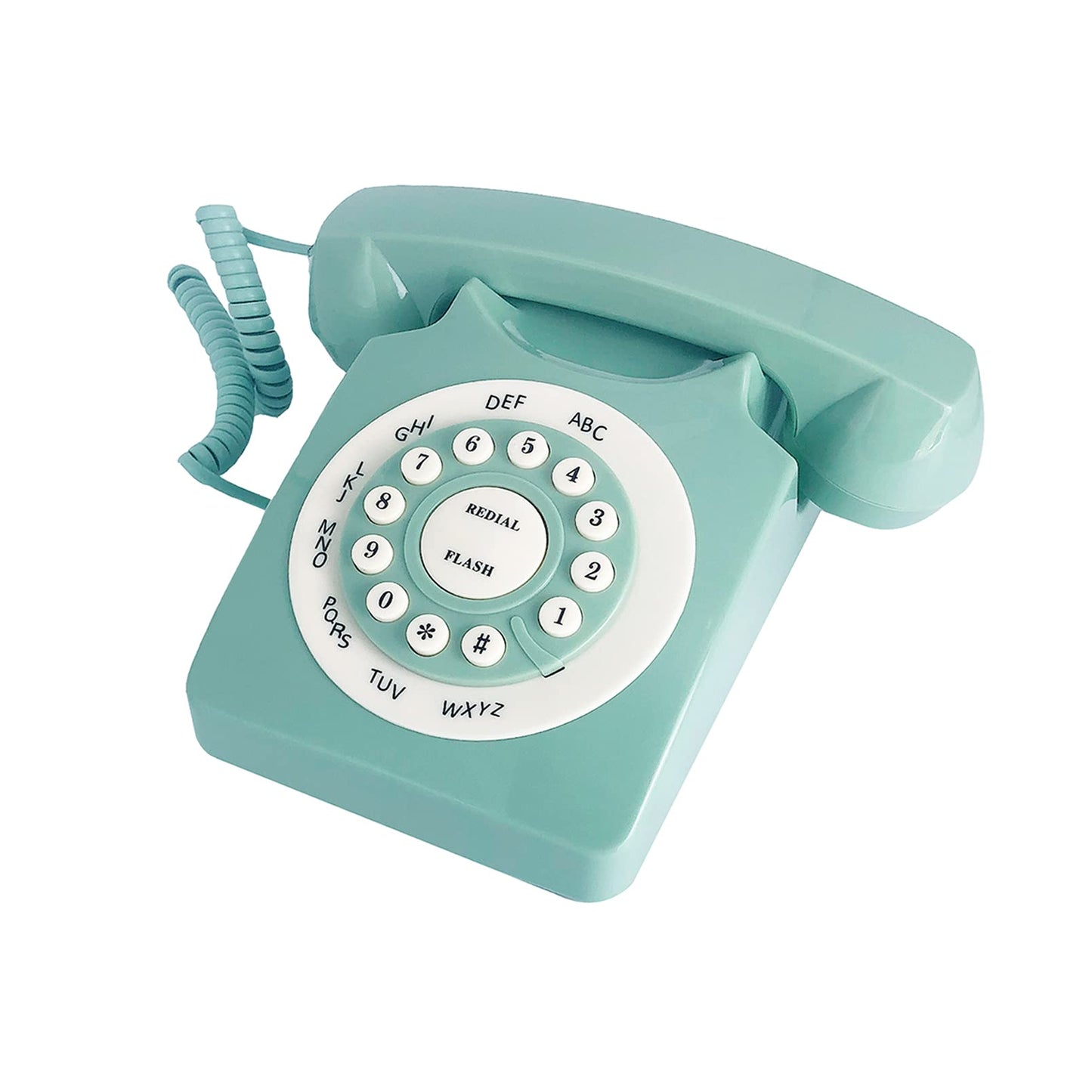 Beneno - Teléfono Fijo Retro, Diseño Clásico, Giratorio, Antiguo, con Cable, para Hogar y Oficina