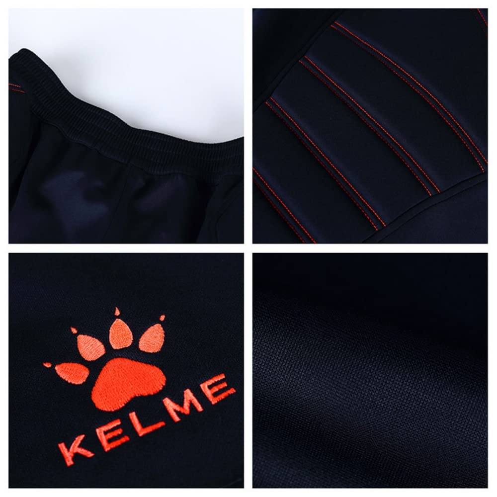 KELME Pantalones de fútbol Goalkeeper Pro con protecciones para niños - Azul oscuro, 8 años
