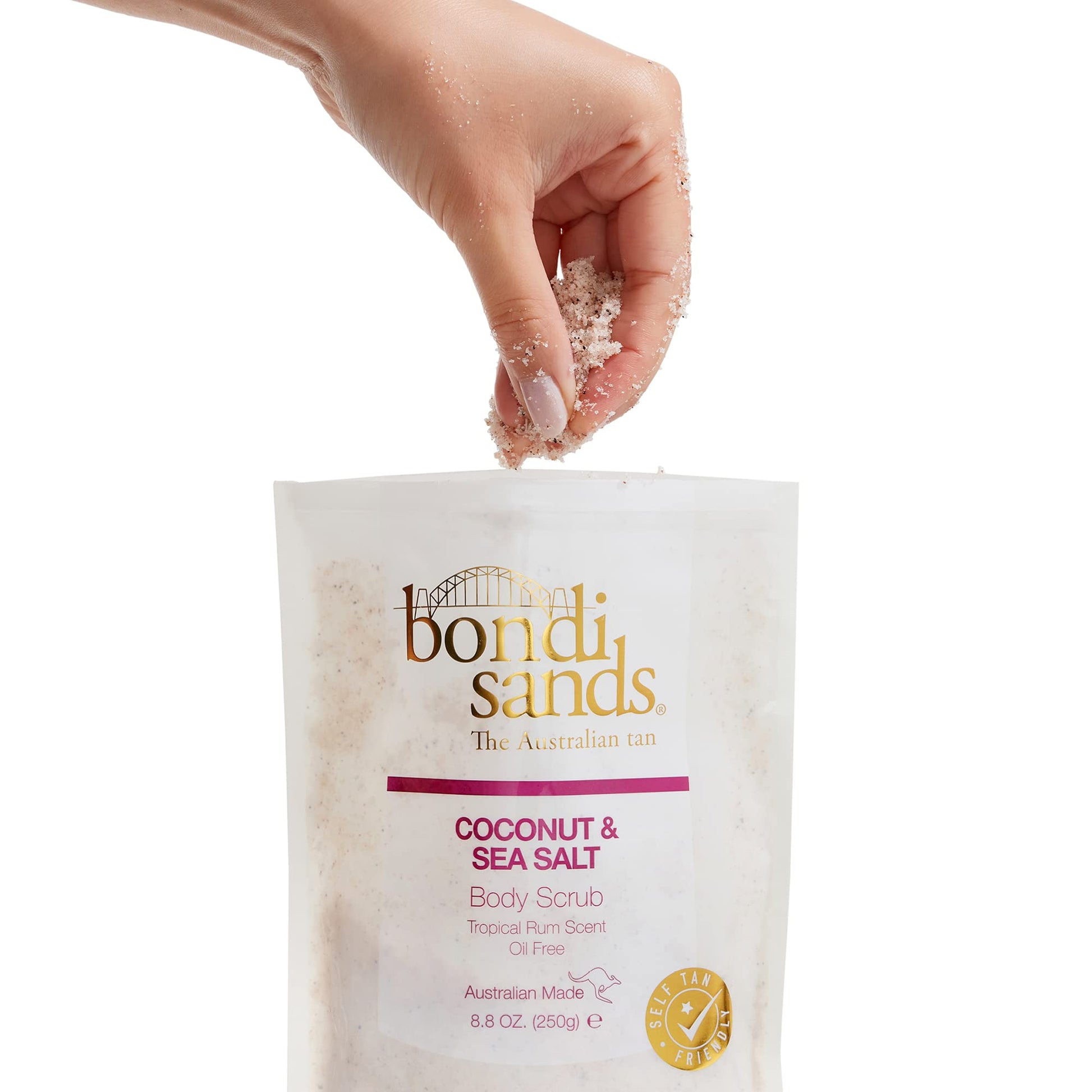 Bondi Sands Coconut & Sea Salt Body Scrub | Oil-Free Formula Gently Exfoliates and Removes Impurities with Coconut Husk & Walnut Shell