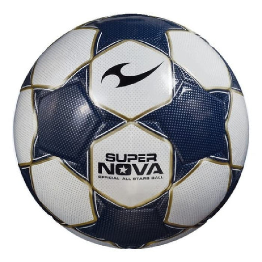 Gaser Balón Futbol Super Nova (Azul con Oro, No. 4)
