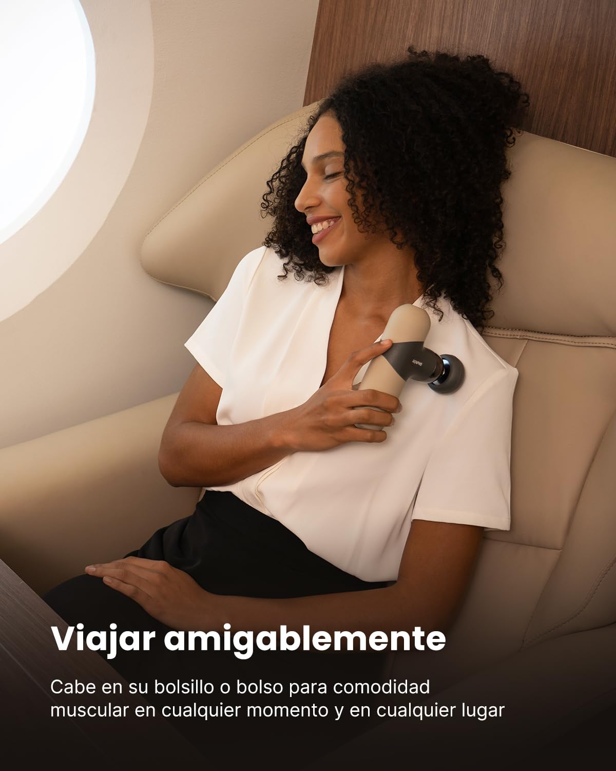 RENPHO Mini Pistola de Masaje con Calor, Pistola de Masaje Muscular de Percusión Portátil, Pequeño Masajeador de Mano de Viaje con Estuche de Transporte, Regalos para Hombres y Mujeres, Mini Thermal