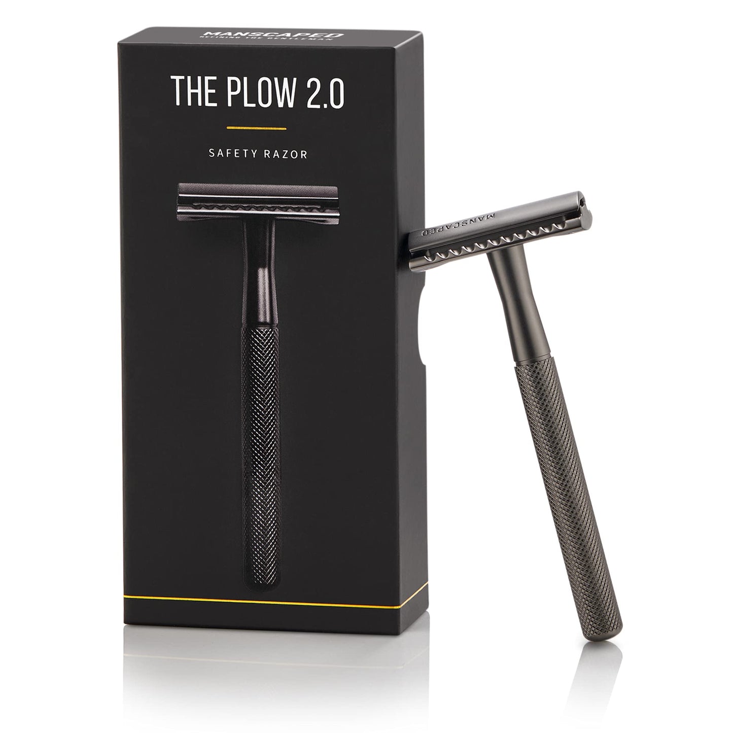 MANSCAPED™ Plow 2.0 - Maquinilla de afeitar de seguridad higiénica de acero inoxidable