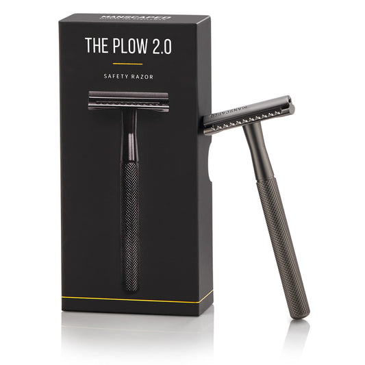 MANSCAPED™ Plow 2.0 - Maquinilla de afeitar de seguridad higiénica de acero inoxidable