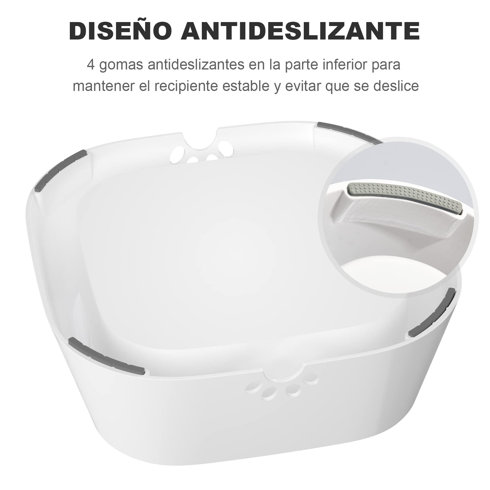 ELS PET Cuenco para Perros sin derrames, Cuenco de Agua para Mascotas, sin Goteo, alimentador de Agua Lenta para Gatos, dispensador de Agua para Mascotas, Cuenco de Agua de Viaje de 35 onzas
