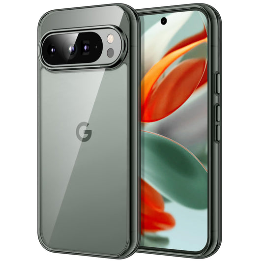 JETech Funda para Google Pixel 9/9 Pro 2024, Anti-Amarillo Antigolpes Protectora Carcasa, Antiarañazos PC Duro Respaldo (Verde Liquen)