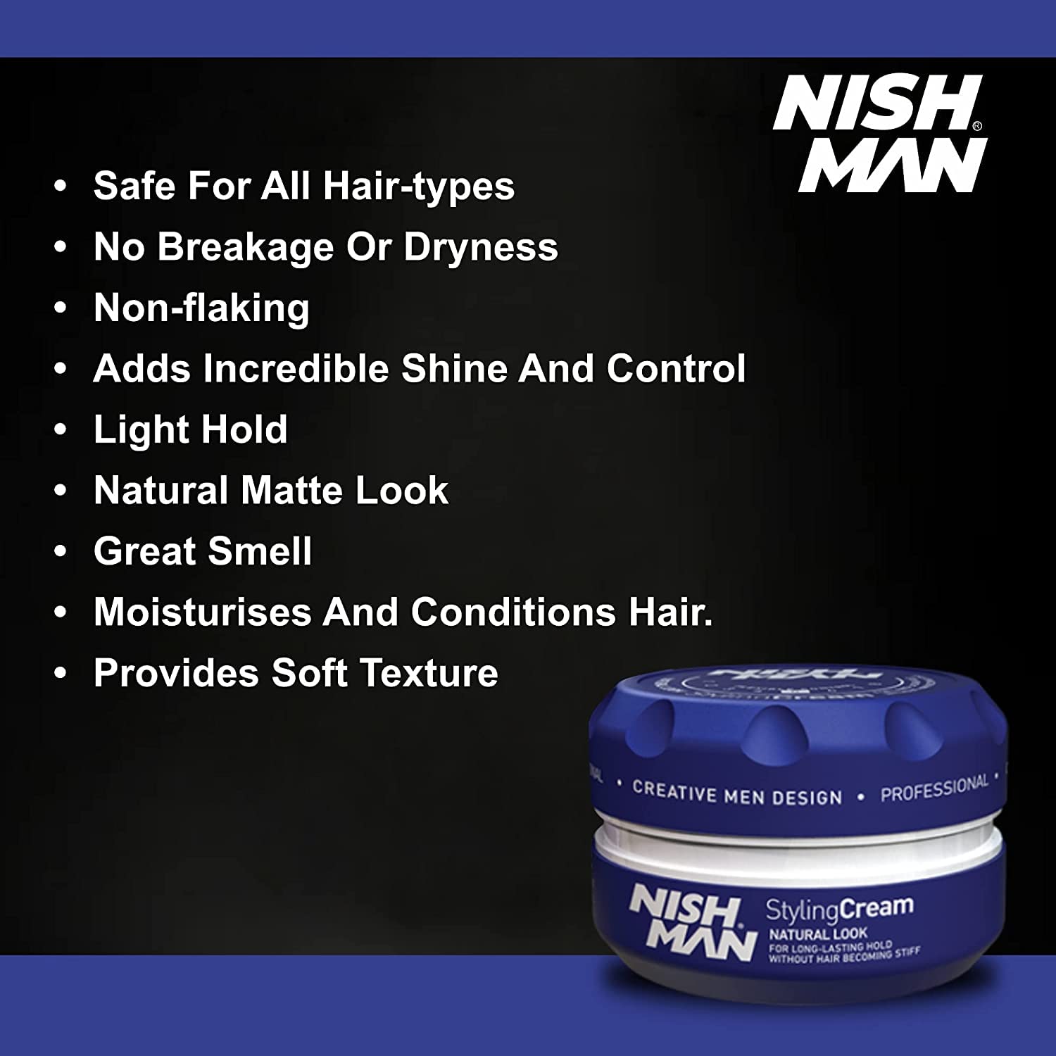Crema Cera para Estilizado de Cabello Nishman Serie 5