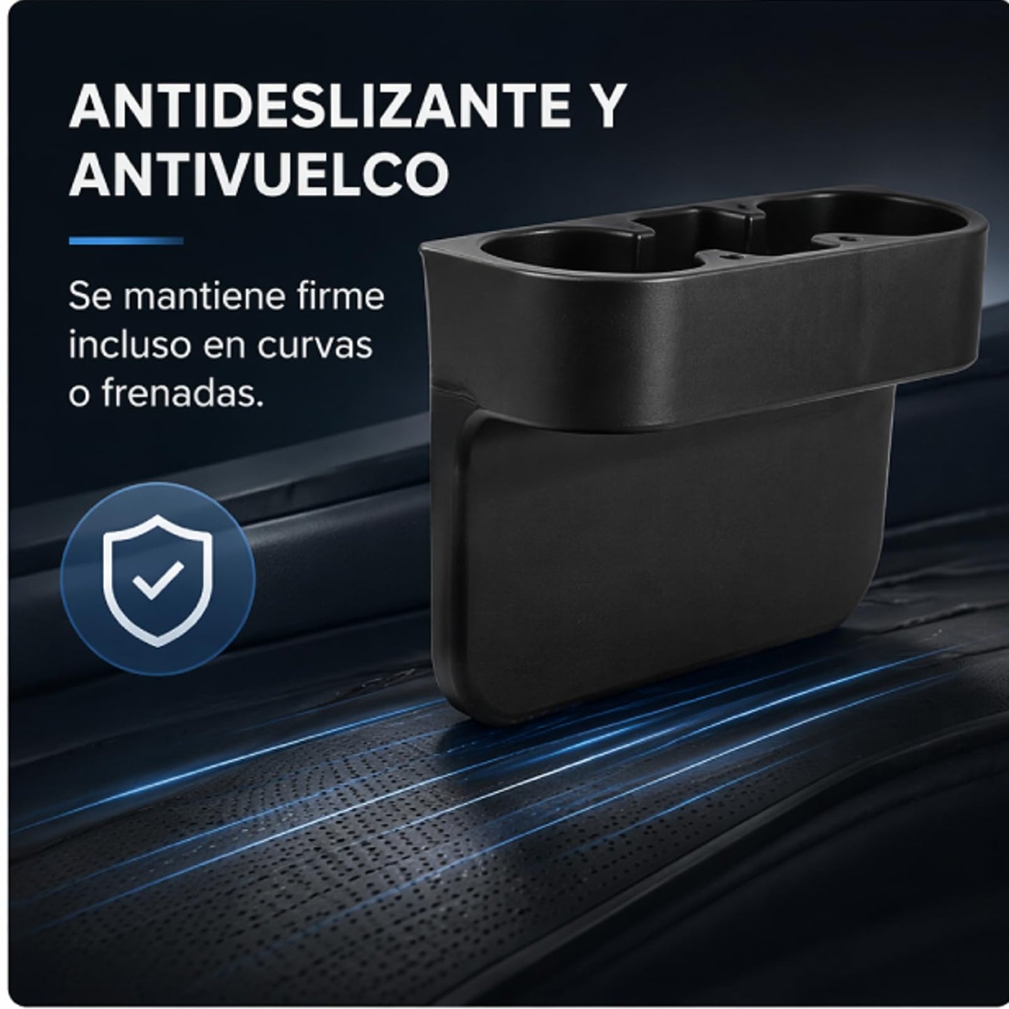 Keenso Portavasos para Auto,3 en 1 Porta Vasos para Asiento de Coche