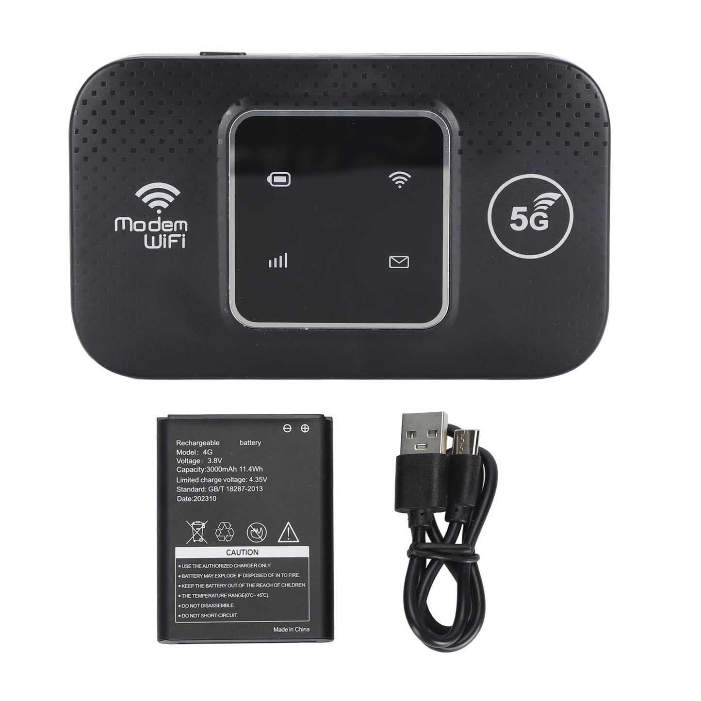 GOWENIC WiFi Portátil 4G LTE, M9 LED Versión Europea 300 Mbps Punto de Acceso WiFi Móvil Portátil para Viajes, 4G MIFI Portátil WiFi en Movimiento Compatible con 10 Dispositivos, Batería