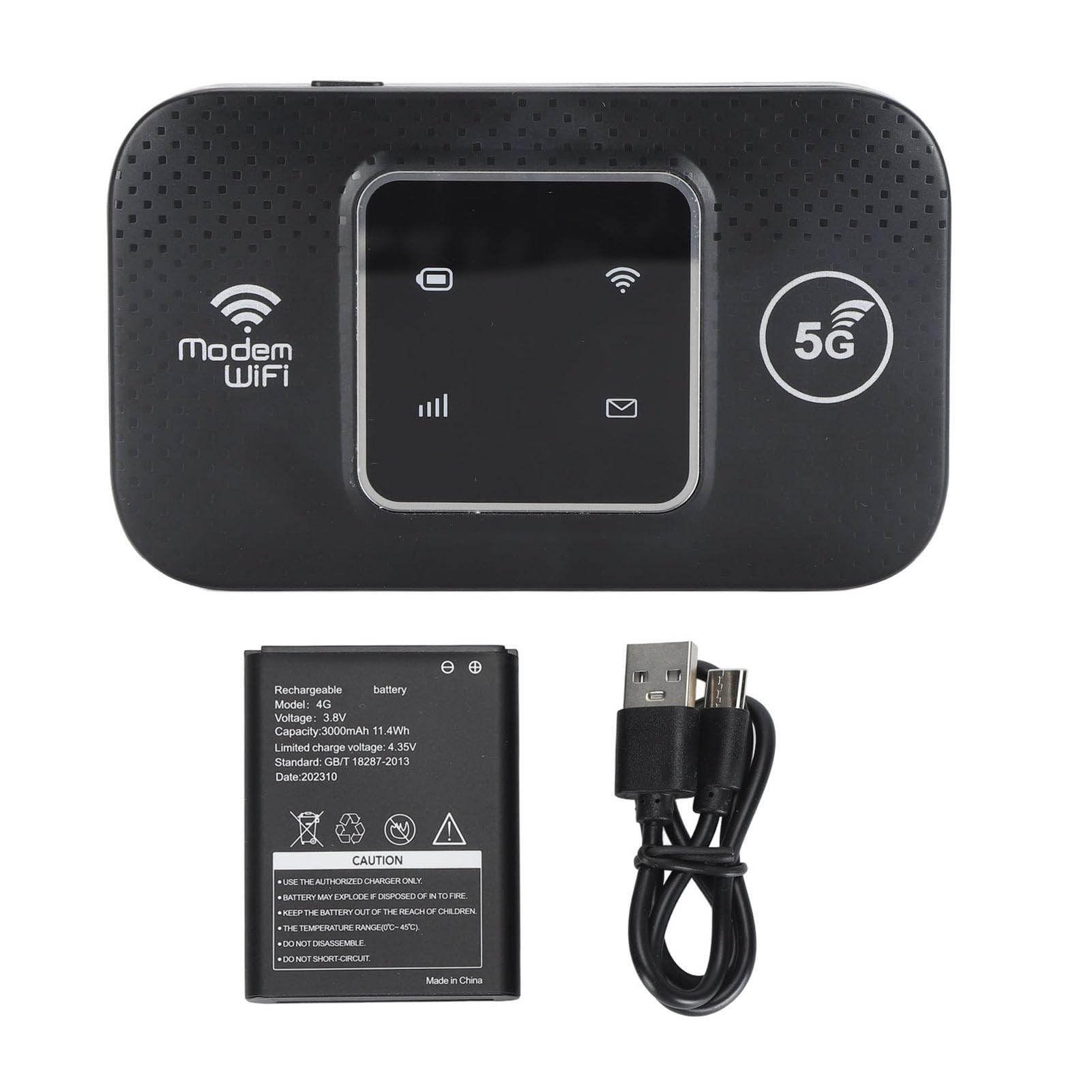 GOWENIC WiFi Portátil 4G LTE, M9 LED Versión Europea 300 Mbps Punto de Acceso WiFi Móvil Portátil para Viajes, 4G MIFI Portátil WiFi en Movimiento Compatible con 10 Dispositivos, Batería