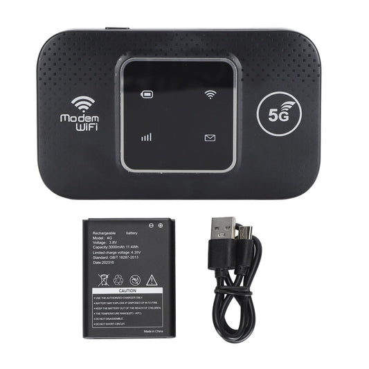 GOWENIC WiFi Portátil 4G LTE, M9 LED Versión Europea 300 Mbps Punto de Acceso WiFi Móvil Portátil para Viajes, 4G MIFI Portátil WiFi en Movimiento Compatible con 10 Dispositivos, Batería