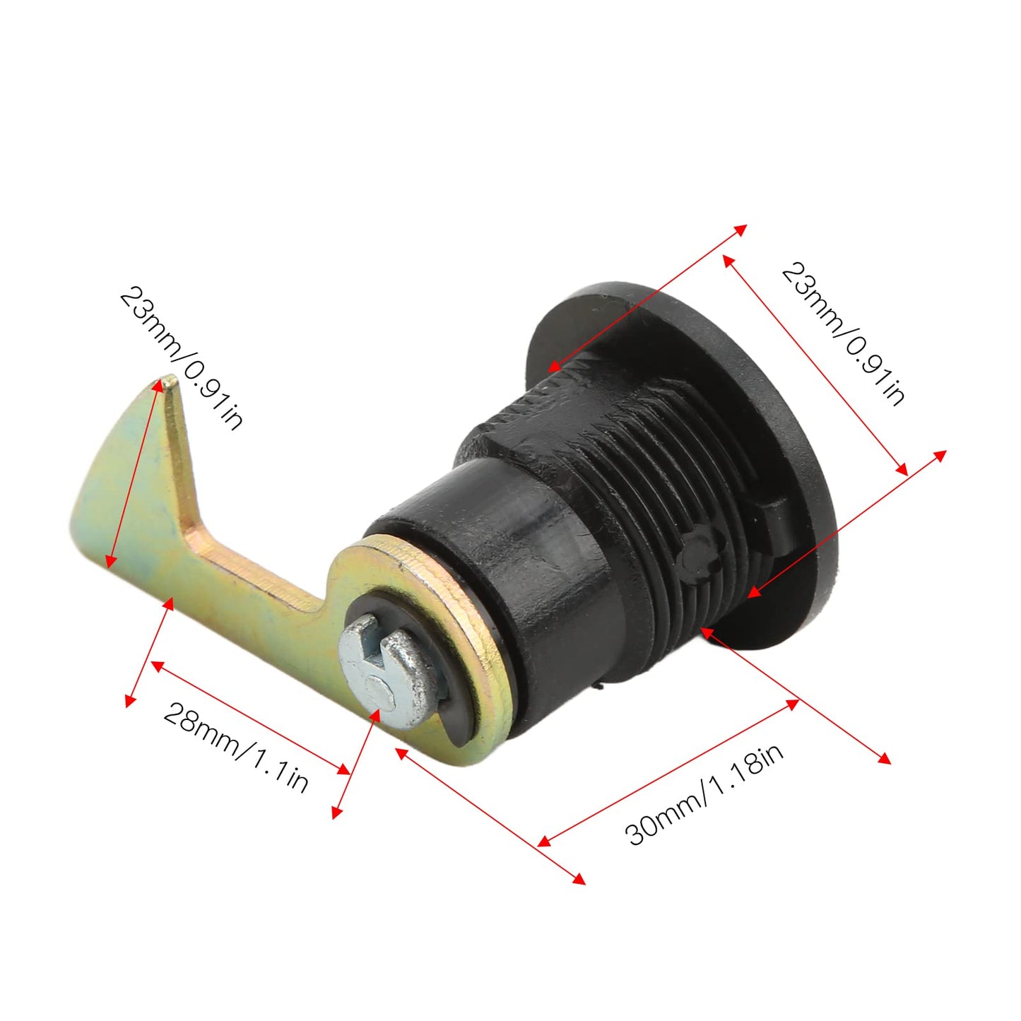 Cerradura de Maletero Akozon Negro Universal para Scooter y Motocicleta Eléctrica